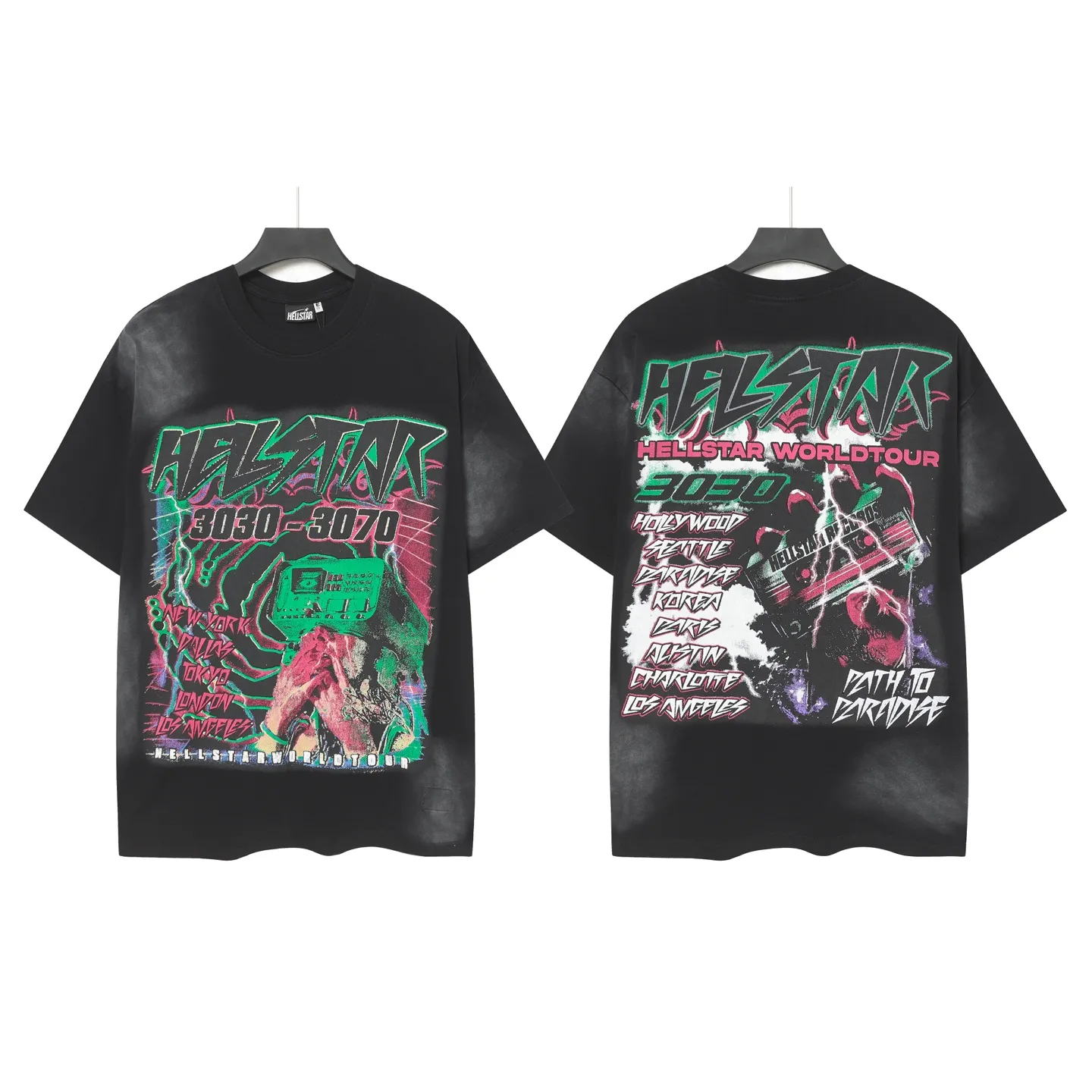 806# ｜ P62 Hellstar T （fabric):32 250 Sizes（size）：S-M- L- X L （colour）： Black